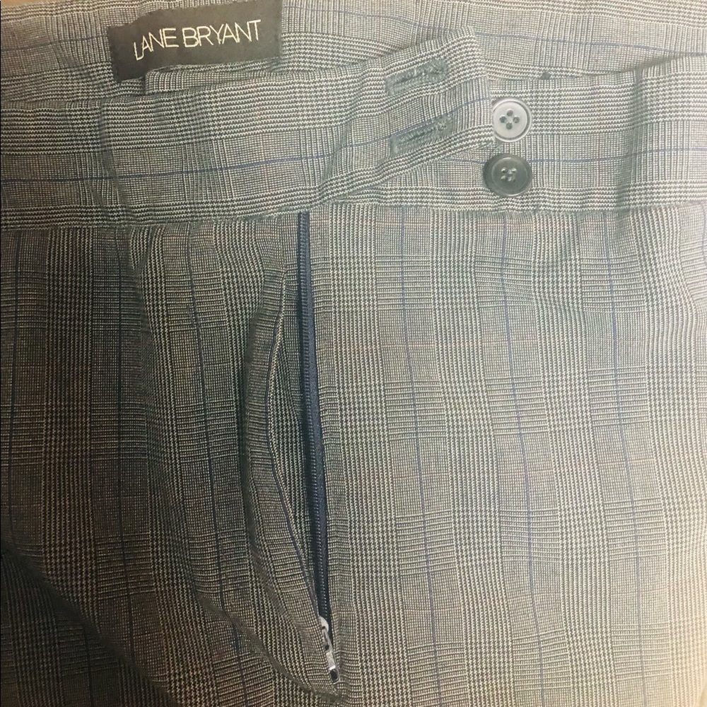 Dress slacks with pin stripes